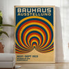 space Bauhaus Circle Poster stunning piece art bold blue red hues vintage craftsmanship wall available A4 cm A0