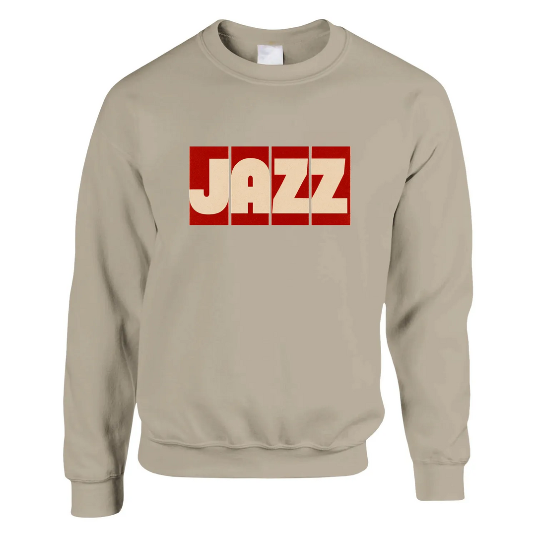 Suéter Jazz Music 2, cómodo y suave, mezcla de 50% algodón y 50% poliéster, ideal para un estilo relajado y diario