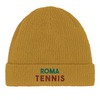 Image Mustard de Beanie Roma Tennis  - Cotton Bio, Embroidered Design