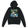 cozy stylish Hoodie New York Tennis soft 50/50 cotton polyester blend lined hood air jet fabric minimal pilling front pocket cuffs unisex pullover suits men women comfort versatility