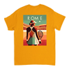 情熱的なファンとスタイリッシュなアスリートのためにデザインされたローマテニスTシャツ。コート内外での着用に最適な鮮やかなテニスグラフィックが特徴。柔らかく通気性のあるコットン素材で快適さを提供します。