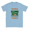 T-shirt T exclusif thème tennis Rome parfait passionnés style sport design unique capture élégance italienne énergie court une tenue décontractée sportive tailles SML XL XXL