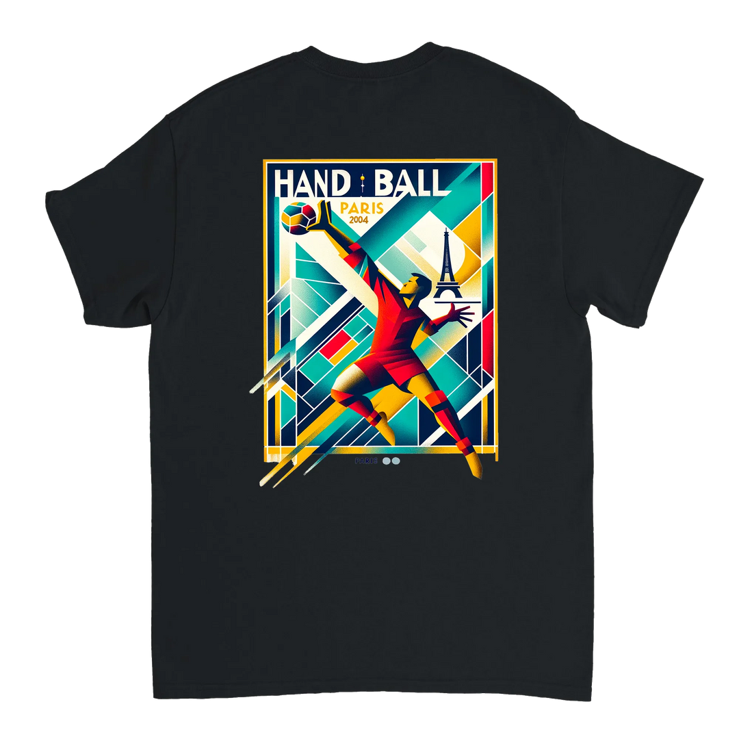 Handball Paris T-shirt med stilren design som hyllar handbollen och Paris. Finns i storlekarna S till XXL