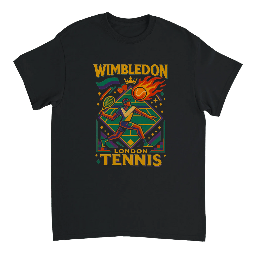 T-shirt court style Wimbledon Vintage Cartoon Tennis T Shirt eye tee unique retro design timeless sport fans lovers yours today soft breathable cotton day comfort