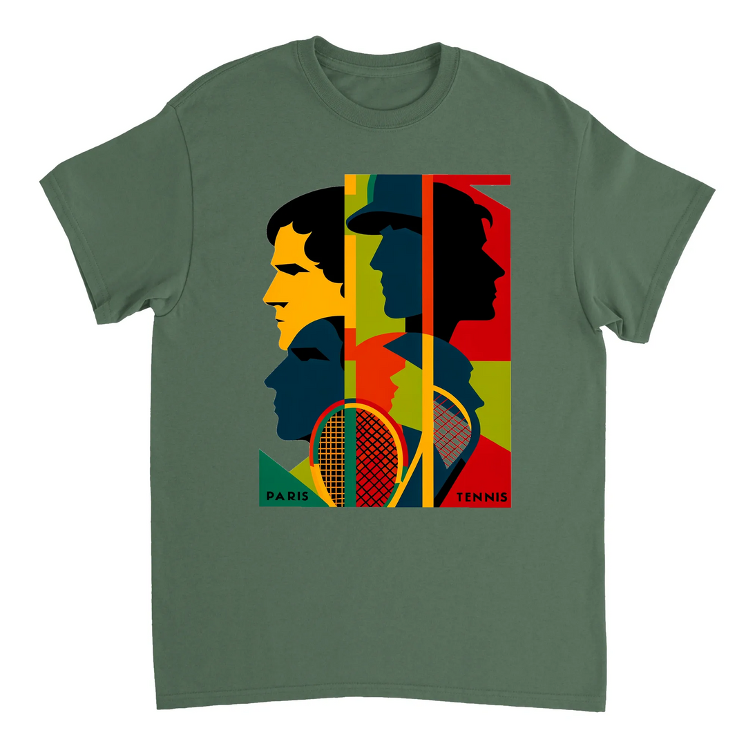 テニス愛好者にぴったりのトーナメントテニスTシャツ。スタイリッシュなデザインで、コートでも観客席でも活躍します。快適なコットン素材で、あなたのワードローブに欠かせない一着です。