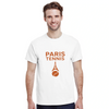 パリのエレガンスとテニスのスポーティな雰囲気を融合したパリテニスTシャツ。ソフトで快適な着心地で、コート内外で活躍します。サイズはS、M、L、XL、XXLから選べます。