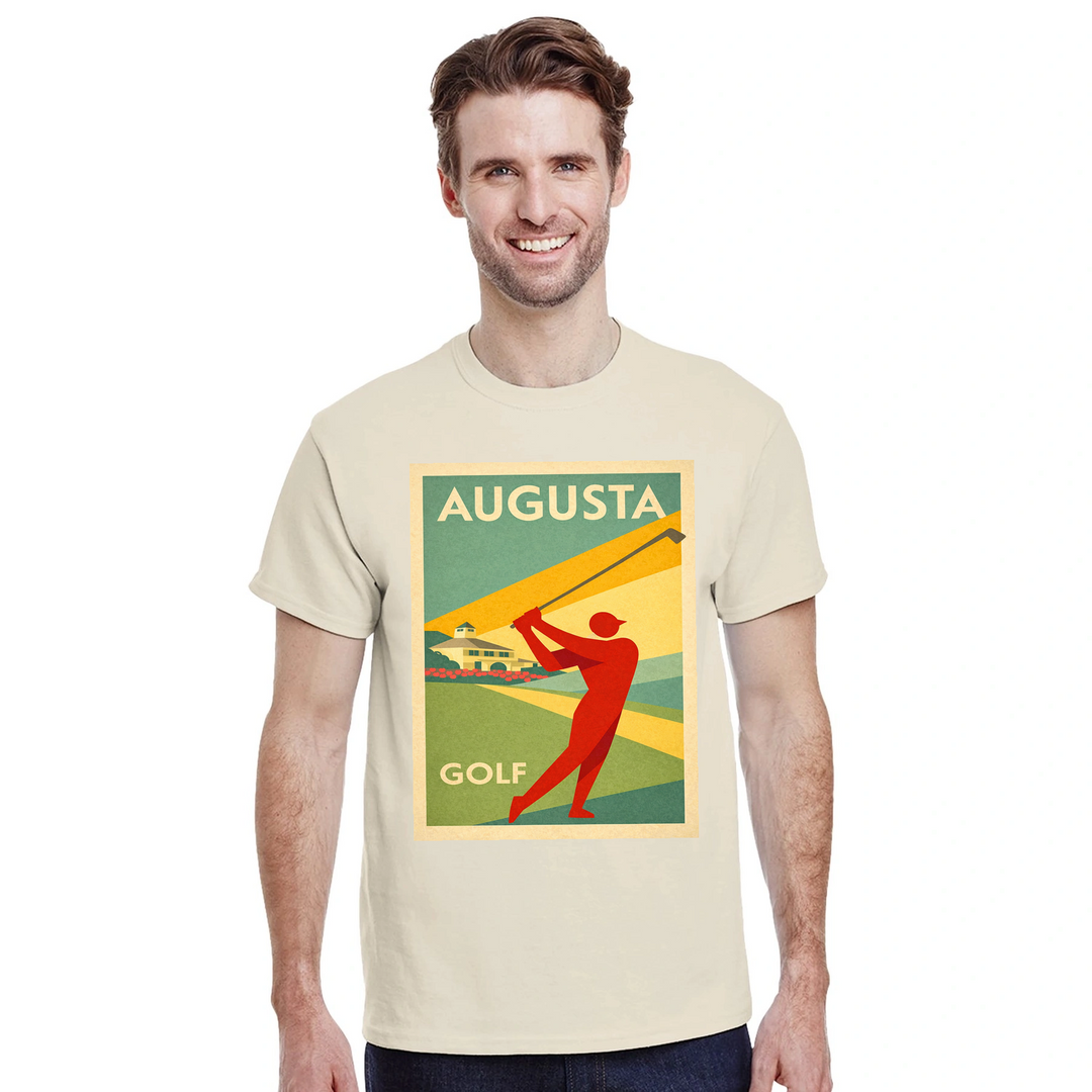 Camiseta com um gráfico do Augusta National Golf Club