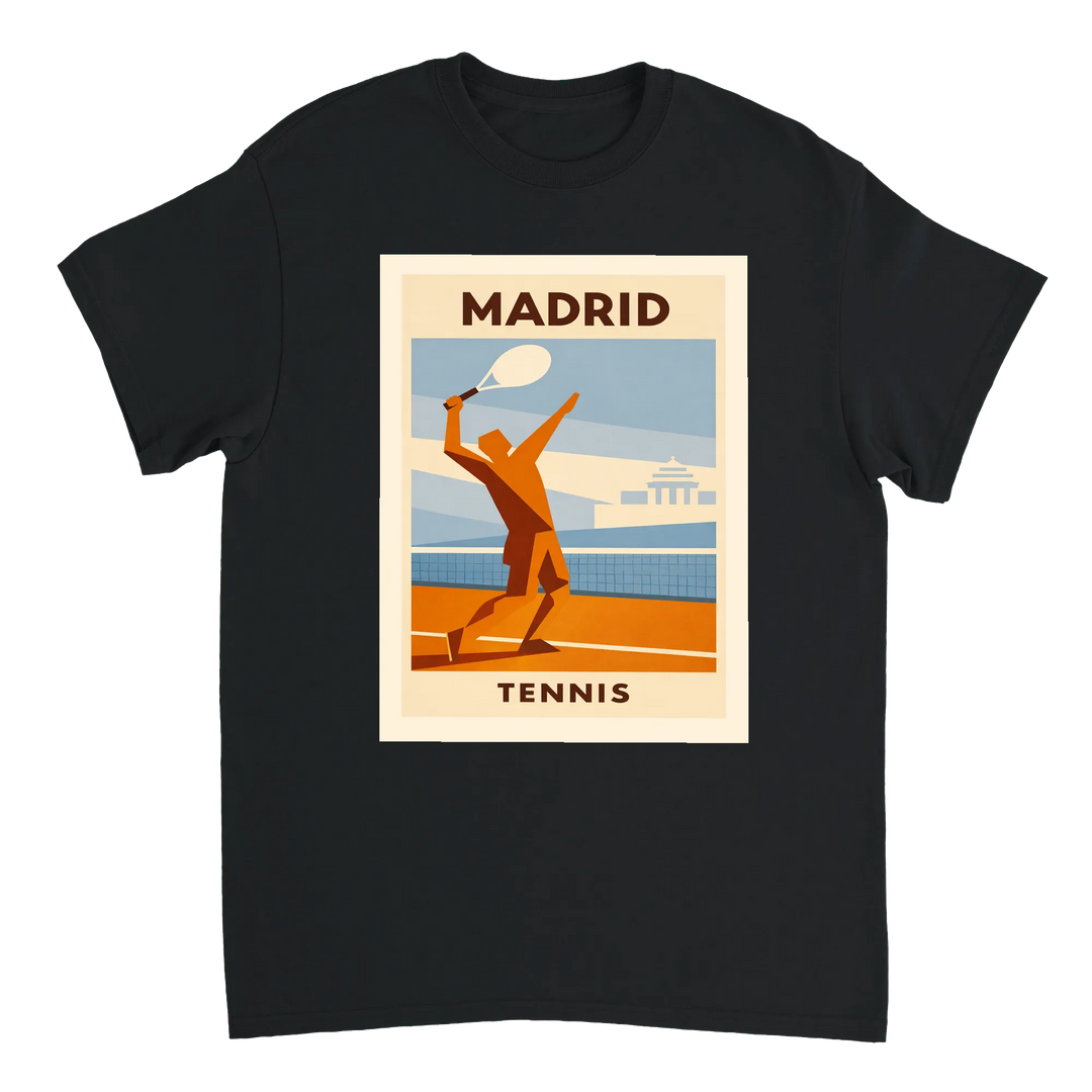 T-shirt wardrobe Madrid Spain Tennis t shirt perfect sports enthusiasts fashion lovers vibrant design essence culture tee unmatched comfort luxury pure durable cotton