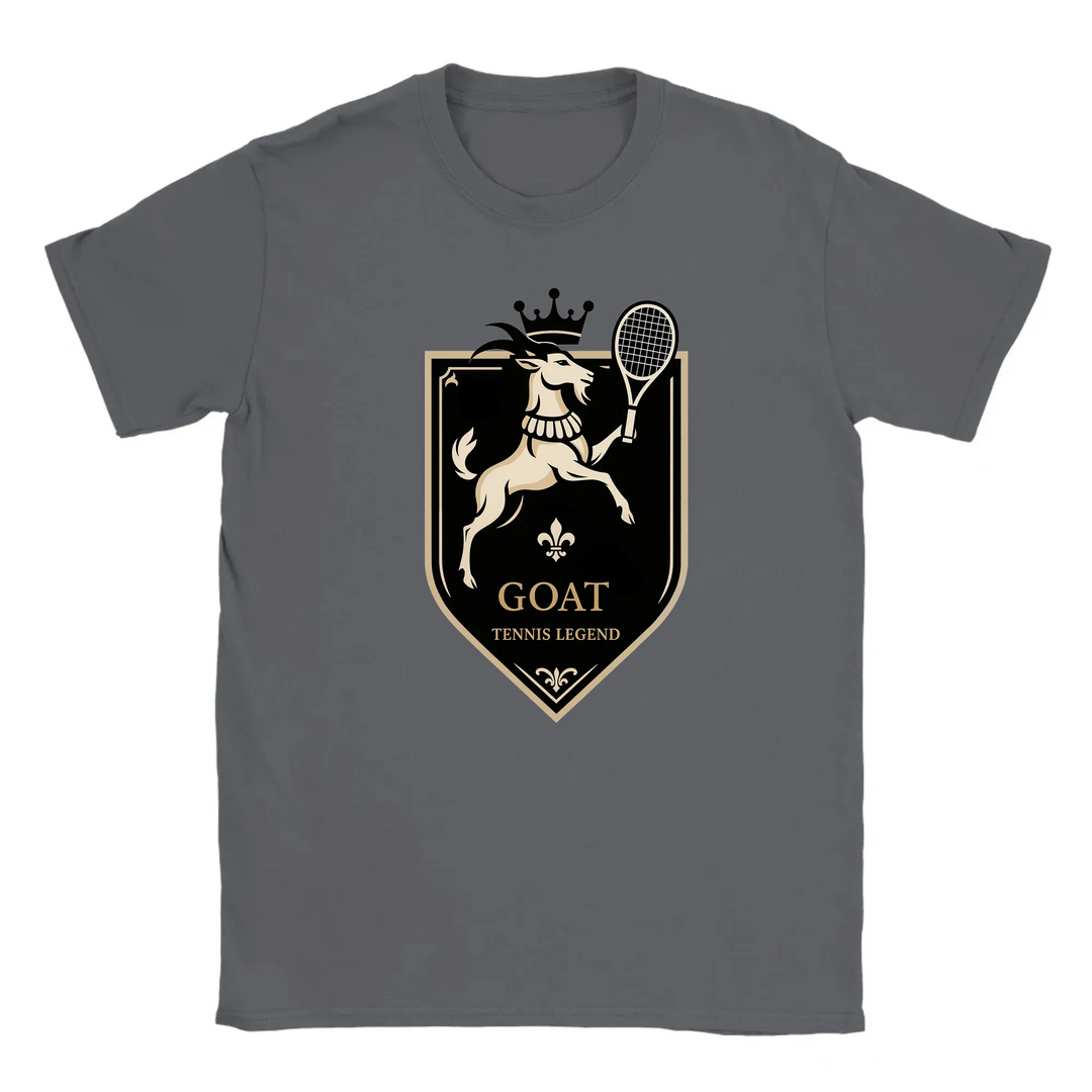 Image Dark Grey de Tshirt Tennis Legend GOAT2