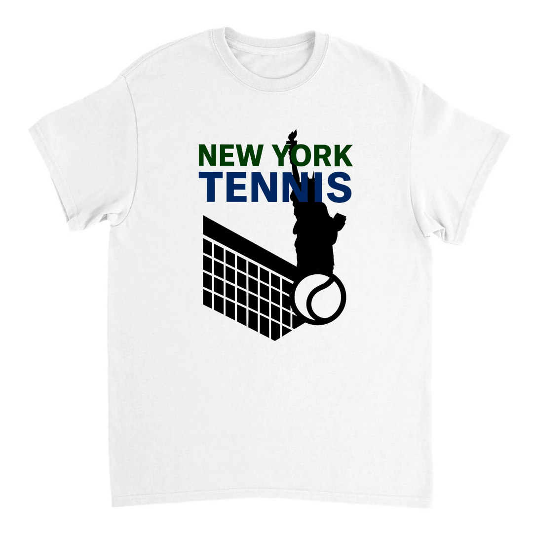 Image White de New York Tennis Tshirt 8 [color:white] [view:front]