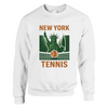 New York Tennis Sweater un sweat - shirt épais unisexe mélange doux 50 % coton polyester coupe classique une douceur inégalée grâce à la filature jet air coutures robustes look sportif élégant