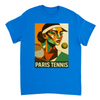 Image Blue de Paris Cubist Tennis Tshirt [color:blue] [view:front]