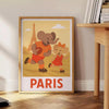 space charming Kid Elephant Rugby Paris poster vintage art deco print playful spirit perfect sports lover child room dimensions today