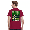 Koszulka tenisowa inspirowana Londynem, idealna dla fanów i graczy. Wykonana z wysokiej jakości bawełny, łączy styl z komfort