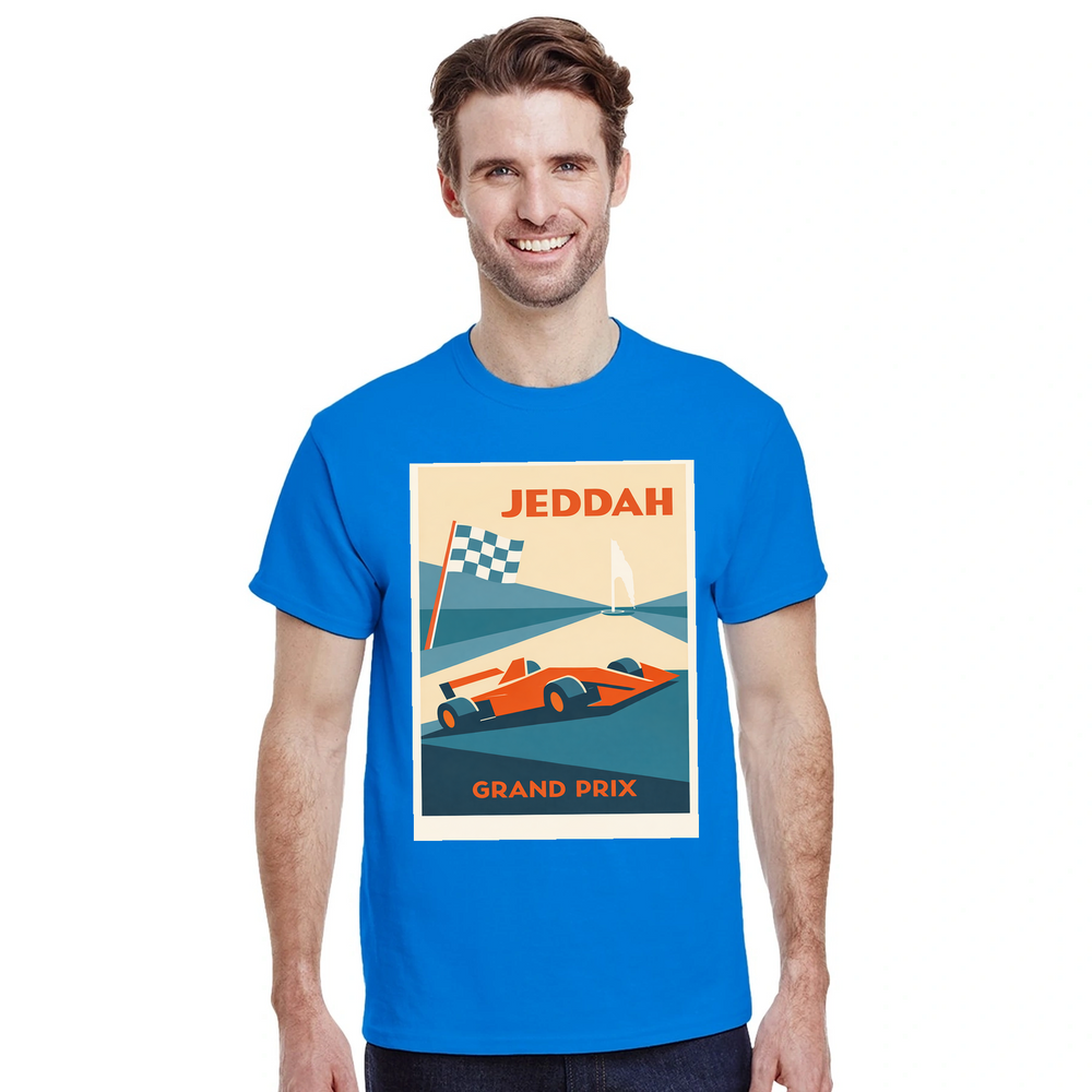 T-shirt style Jeddah Saudi Arabia F1 t shirt motorsport enthusiasts tee sporty flair cultural vibes love Formula 1 yours today comfort high quality cotton ultimate durability