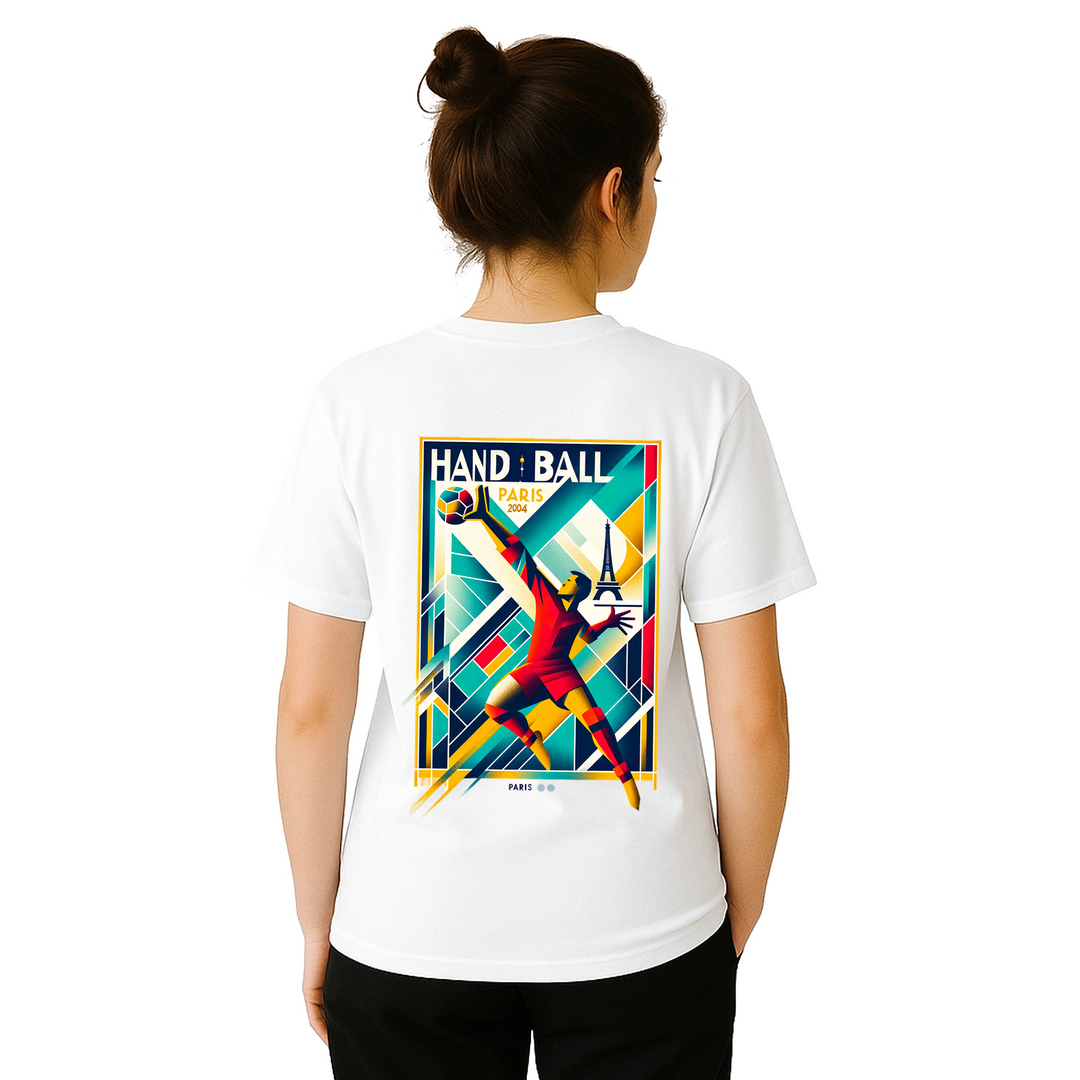 Handball Paris T-shirt med stilren design som hyllar handbollen och Paris. Finns i storlekarna S till XXL