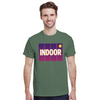 Camiseta de ténis indoor, perfeita para entusiastas do desporto, feita em algodão durável e confortável