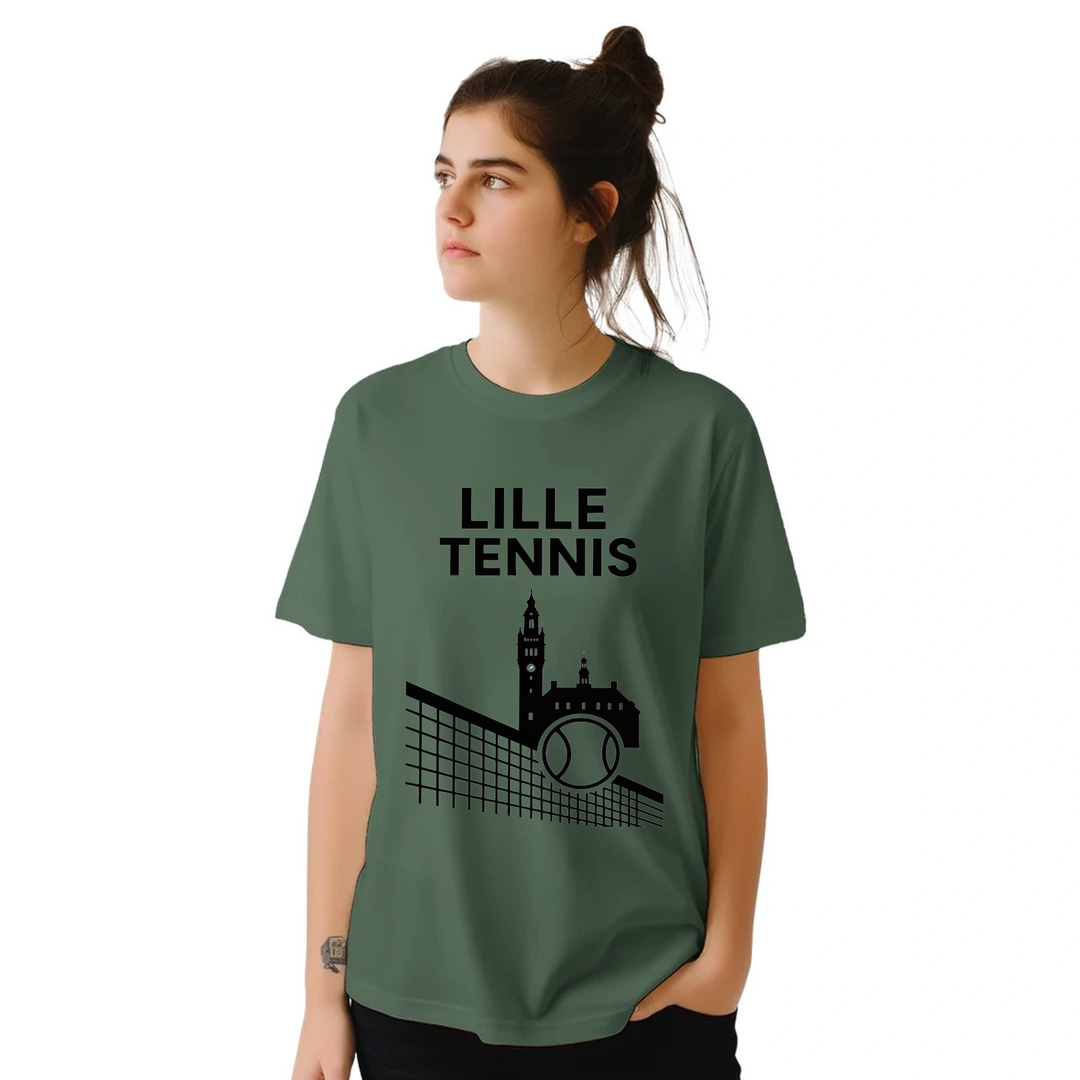 Image Military de Lille Tennis Tshirt [color:military] [view:front]