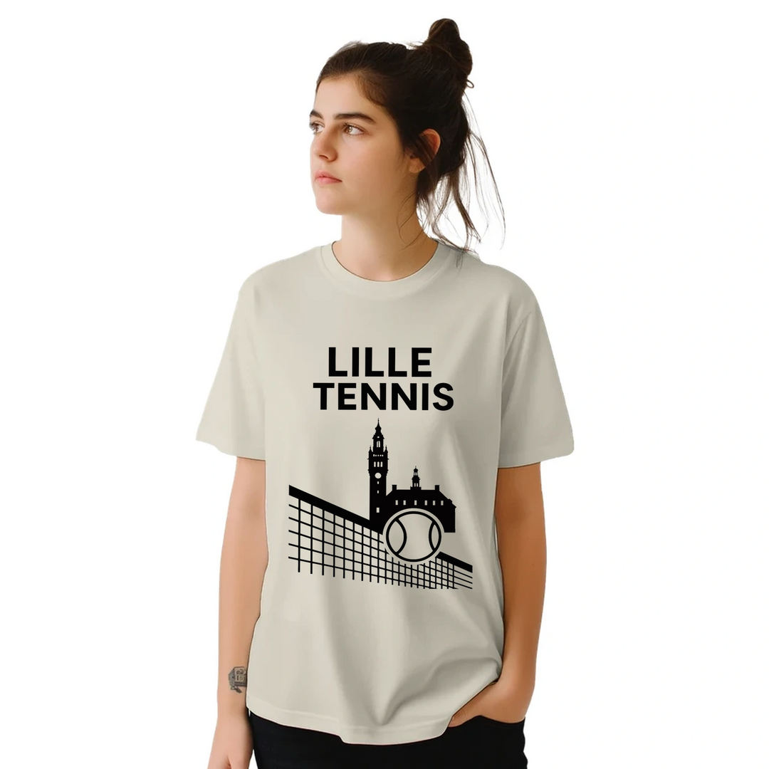 Image Natural de Lille Tennis Tshirt [color:natural] [view:front]