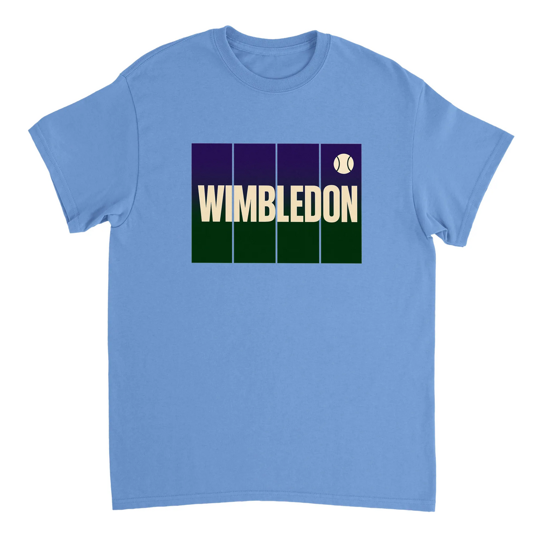 T-shirt de ténis Wimbledon, ideal para fãs e jogadores, com um design vibrante e confortável em algodão respirável