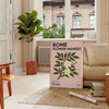 Flower Market Rome Botanical 10 un hommage vintage marchés fleurs dimensions 30x40 affiche tons verts gris sublime intérieur œuvre art unique une version cadre