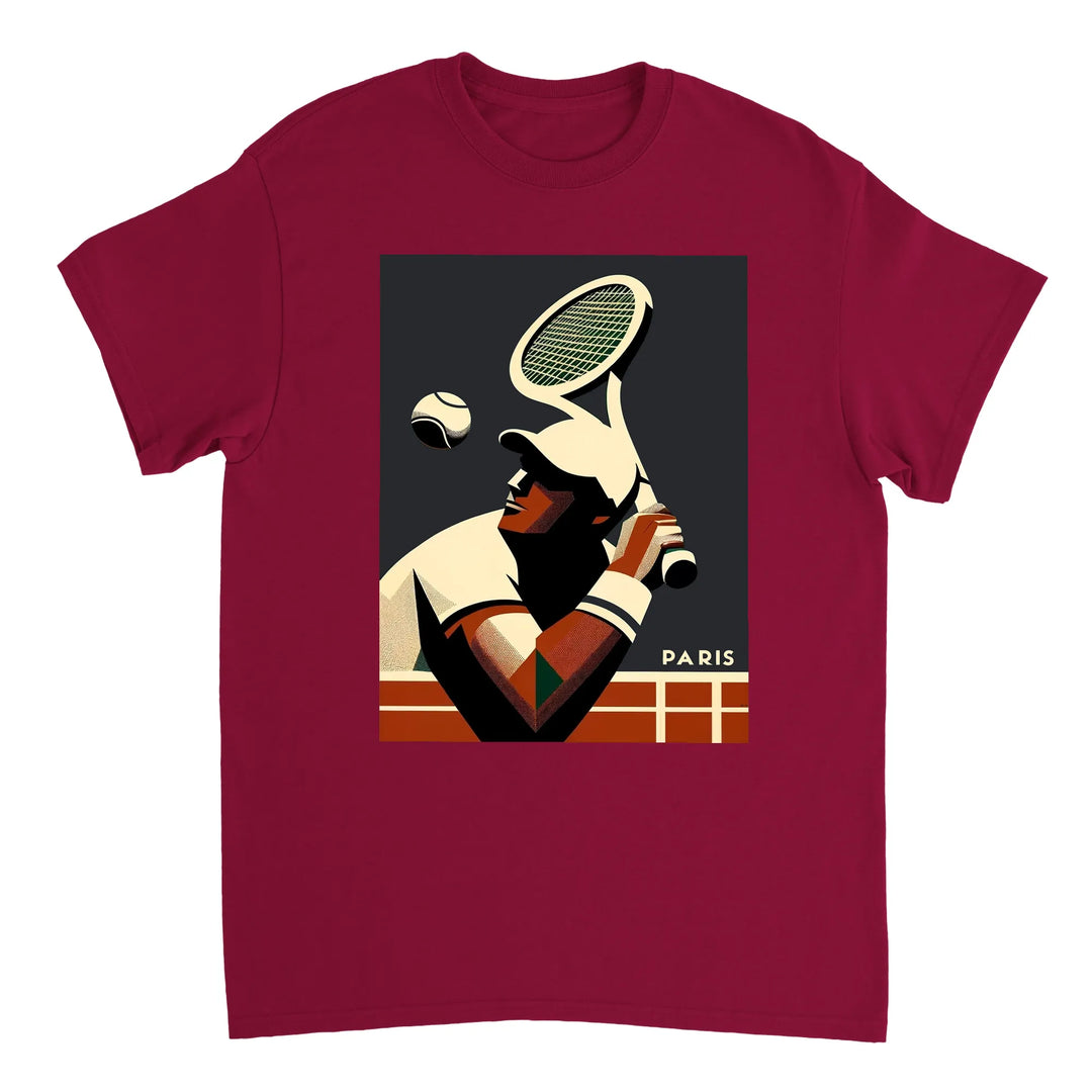 T-shirt da tennis elegante e confortevole, ideale per giocatori e appassionati, realizzato in cotone naturale e traspirante