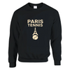 Paris Tennis Sweater unmatched comfort style soft 50 % cotton polyester blend thick sweatshirt air jet spinning pilling double needle stitching rib spandex classic unisex cut suits