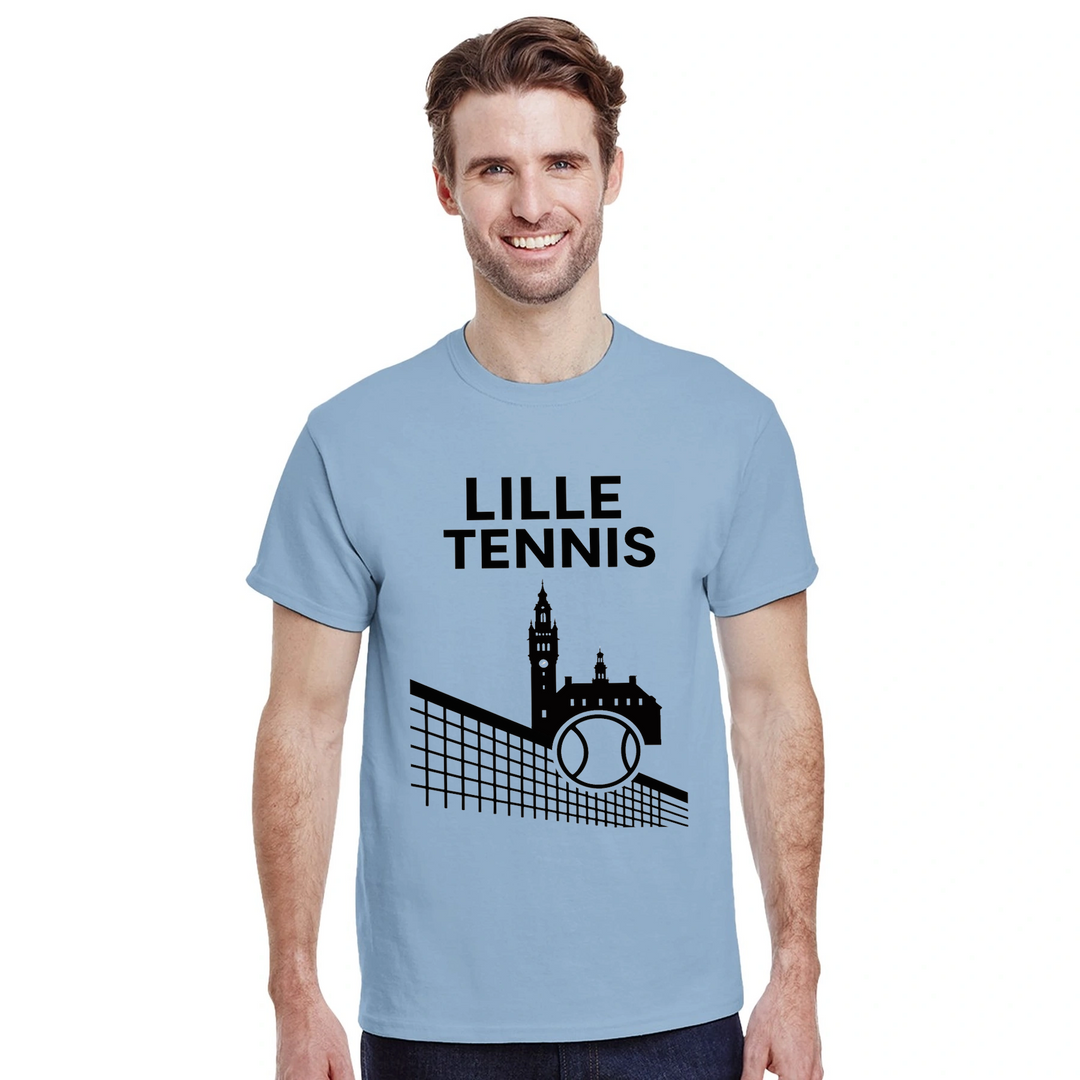 T-shirt style court Lille Tennis T shirt unique design love game comfortable tee perfect enthusiasts casual wear match day today passion size S M L XL XXL