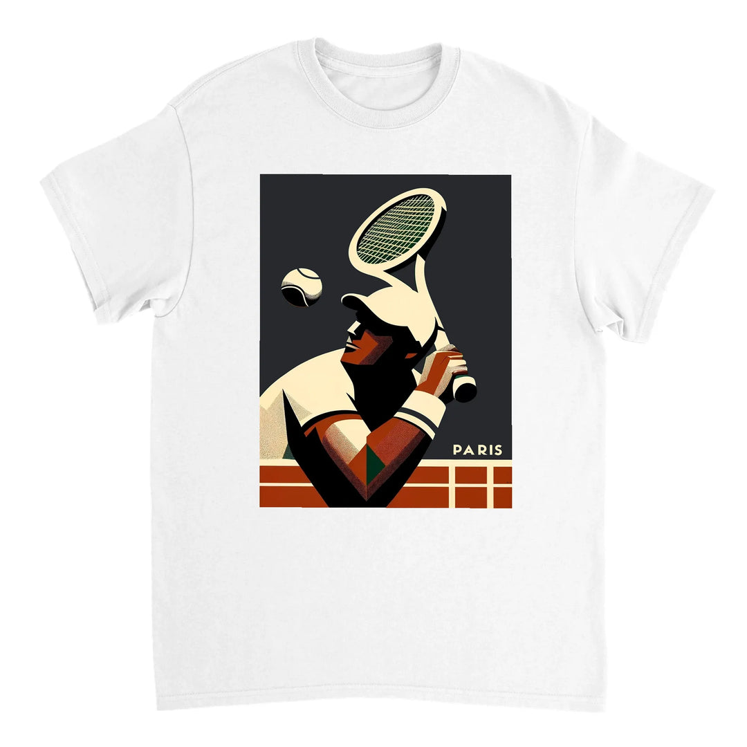 T-shirt da tennis elegante e confortevole, ideale per giocatori e appassionati, realizzato in cotone naturale e traspirante
