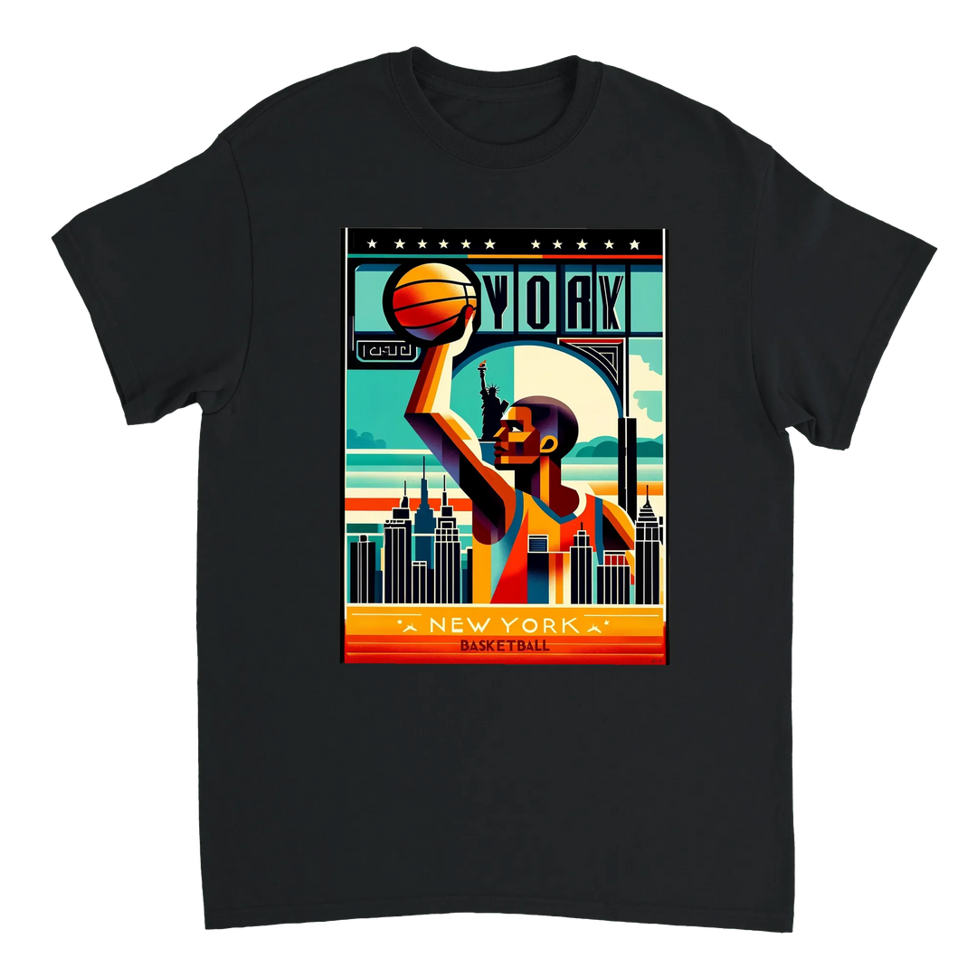 T-shirt T - shirt basket style urbain passion sport look design unique esprit NYC vôtre amour basketball douceur coton naturel
