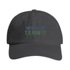 Vintage broderad New York Tennis 2-design på bomullskeps, låg profil