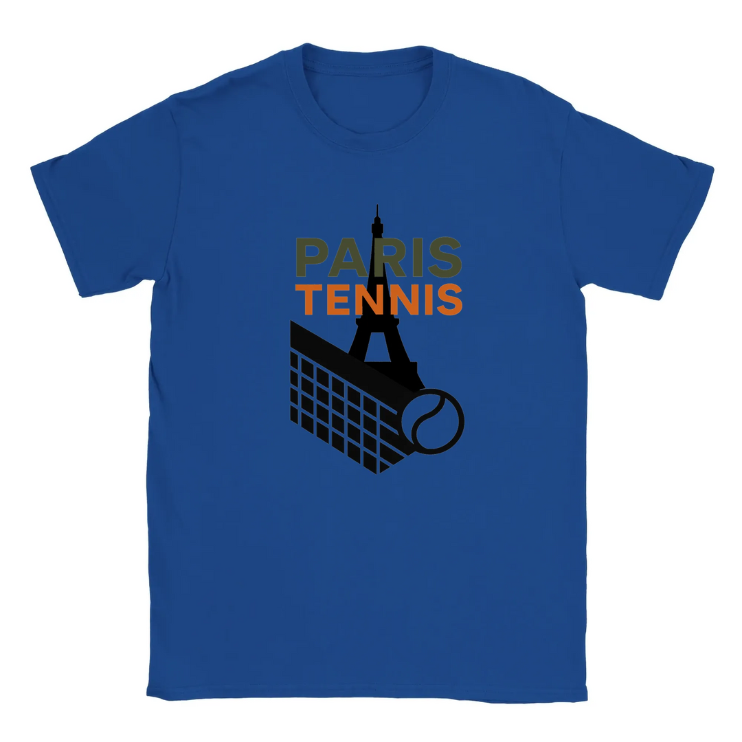 Camiseta de tenis Paris 10, elegante y cómoda, inspirada en la Ciudad del Amor. Ideal para amantes del tenis y la moda. Dispo