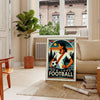 captivante thème New York Football 3 couleurs rouge noir passionnés une touche dynamique décor poster dimensions 50x70 cm disponibles A4 A0