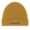 Image Mustard de Beanie Tennis Champagne  - Cotton Bio, Embroidered Design