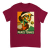 Image Red de Paris Cubist Tennis Tshirt [color:red] [view:front]