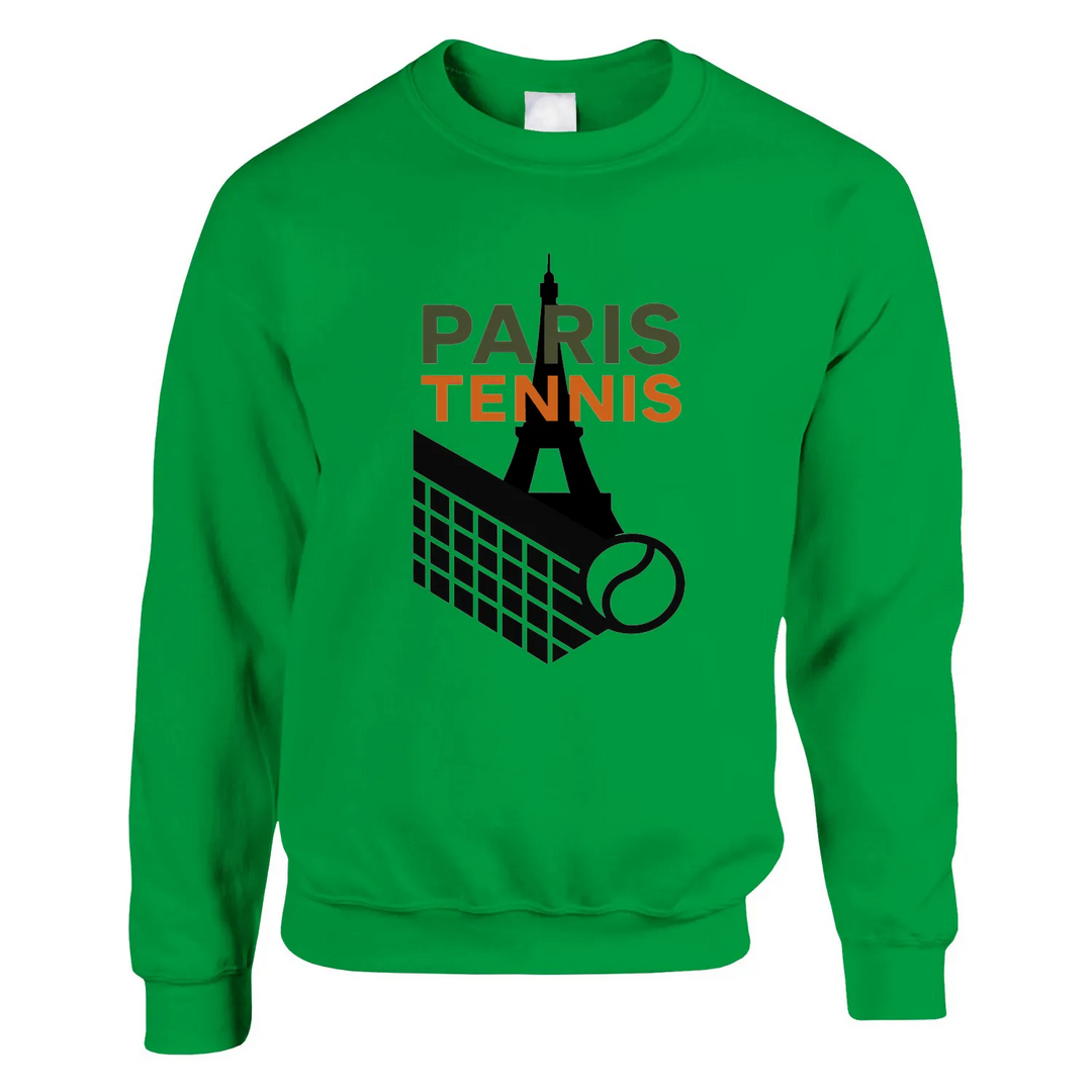 Sweter Paris Tennis wykonany z miękkiej mieszanki bawełny i poliestru, zapewniający komfort i styl. Idealny dla każdego