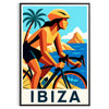 affiche Ibiza 20 vibrante couleurs rouge jaune passionnés cyclisme décoration disponibles 30x40 une touche dynamique espace version