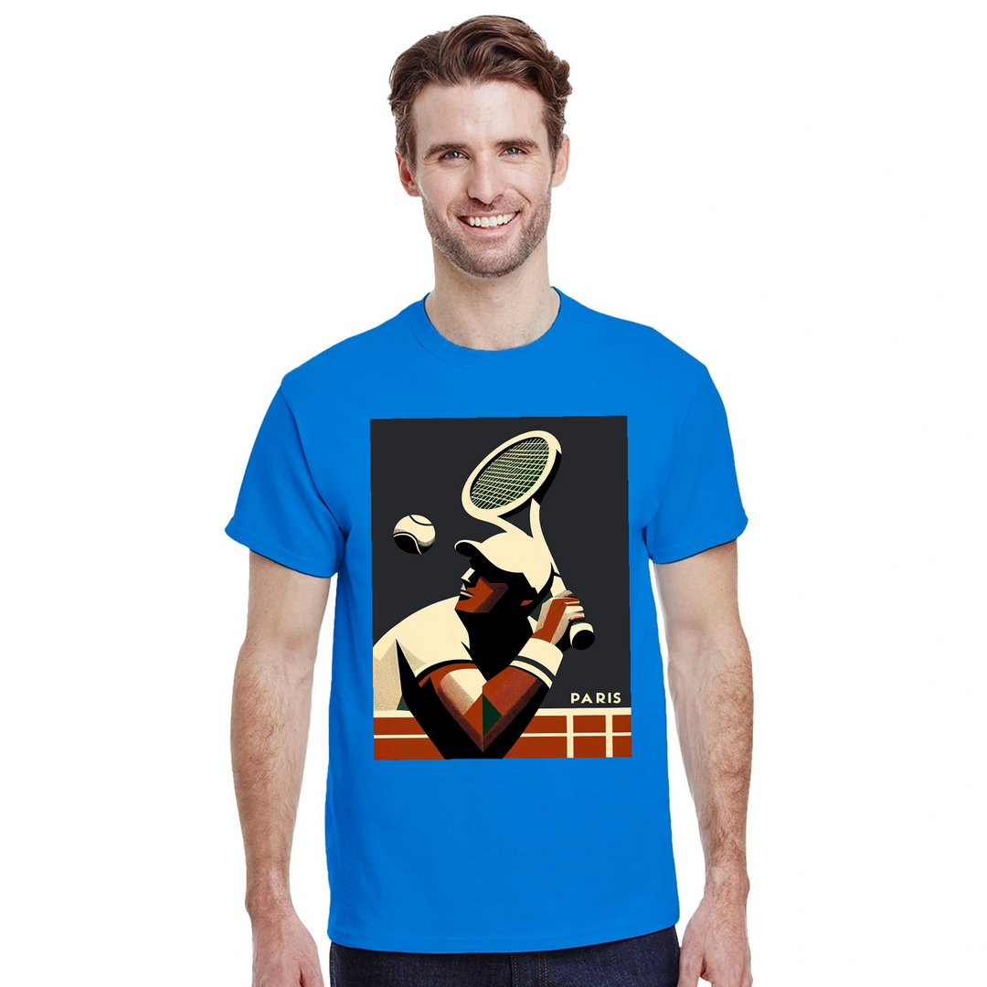 パリテニスTシャツでスタイルを高めよう！テニス愛好家やパリ好きにぴったりの快適でおしゃれなTシャツ。コートでも街中でも活躍する必須アイテムです。