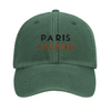 Vintage Cap Tennis Paris Legend 3 mit gesticktem Design aus 100% gebürsteter Baumwolle. Ideal für lässige Outfits