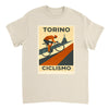 Image Natural de Turin Italy Cyclisme Tshirt [color:natural] [view:front]