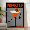 walls vibrant pornstar martini cocktail poster striking red orange palette lovers home bar enthusiasts art piece flair space unframed options