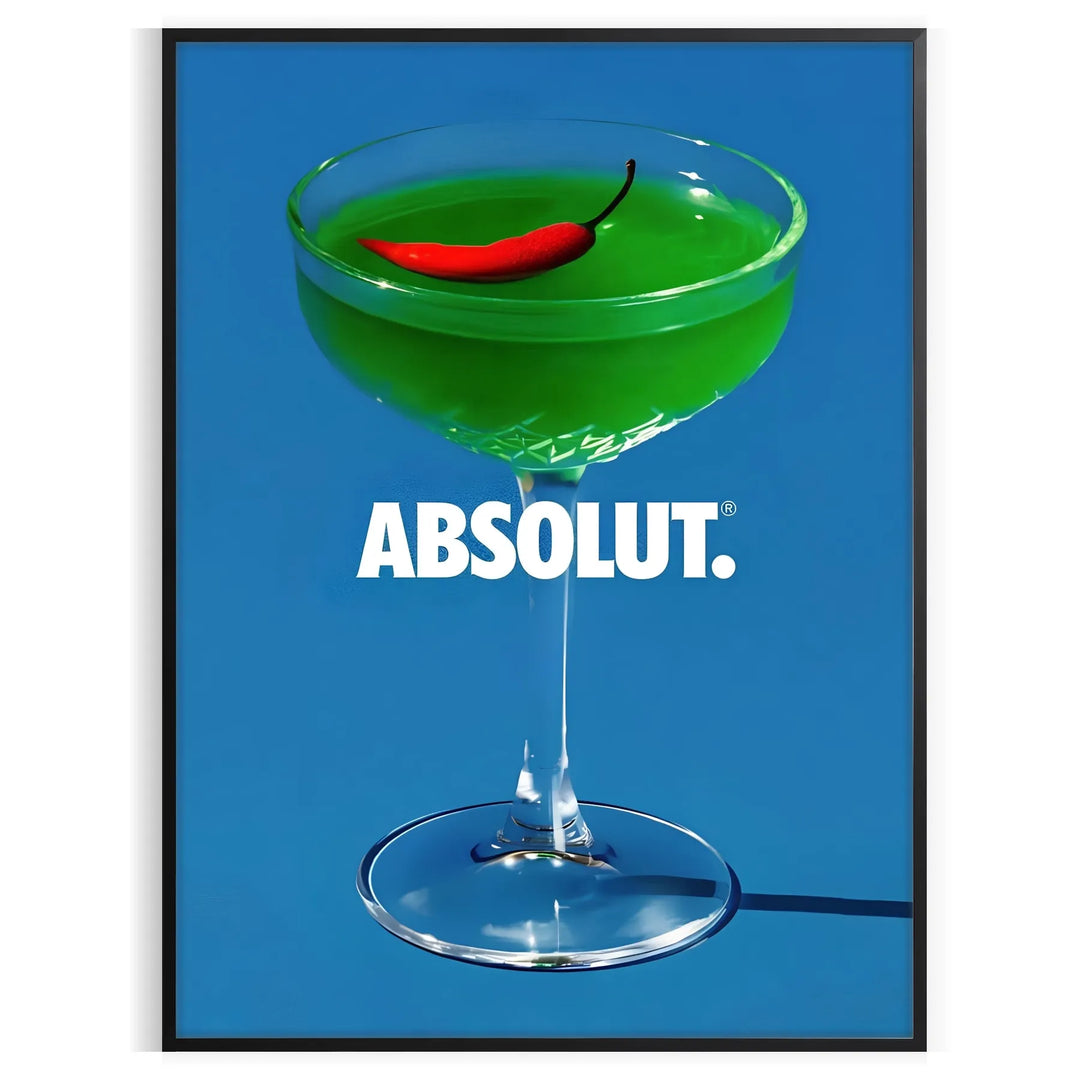 Absolut Cocktail Print Travel Poster High Quality Frame Premium Print Home Decor Color