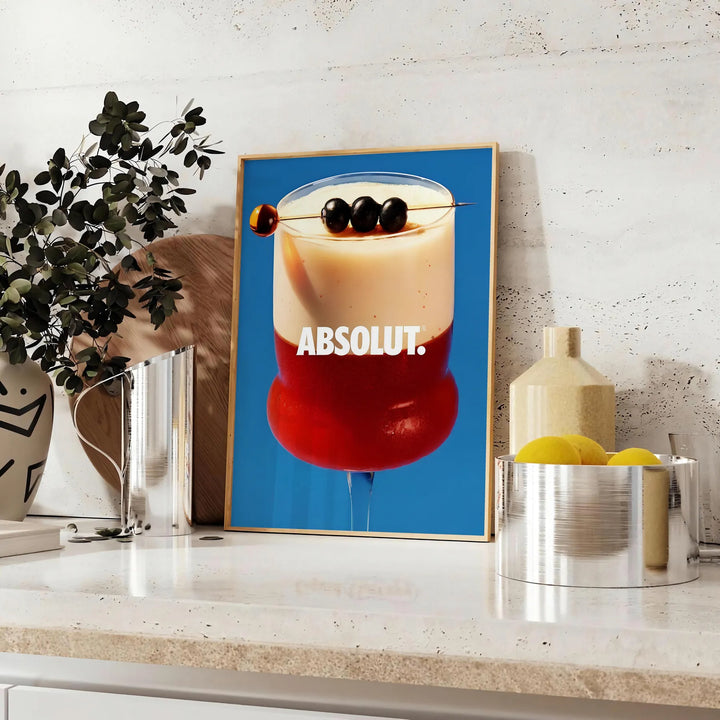 Absolut Cocktail Print 1 Travel Poster High Quality Frame Premium Print Home Decor Color