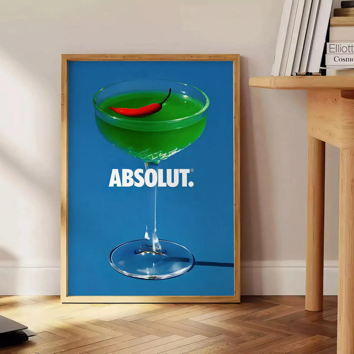 Absolut Cocktail Print Travel Poster High Quality Frame Premium Print Home Decor Color