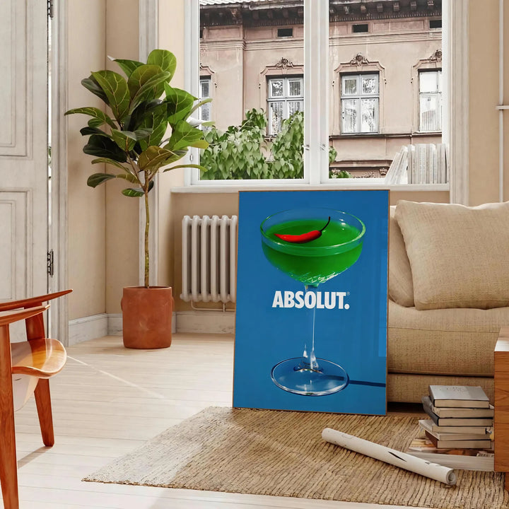 Absolut Cocktail Print Travel Poster High Quality Frame Premium Print Home Decor Color