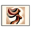 touch elegance space captivating abstract woman poster black orange wall art unique gift artwork room ambiance ideal choice modern decor enthusiasts