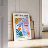space mesmerizing abstract events maximalist art poster vibrant blue orange hues striking wall print unique gift enthusiasts standalone decor artwork