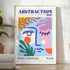 space mesmerizing abstract events maximalist art poster vibrant blue orange hues striking wall print unique gift enthusiasts standalone decor artwork