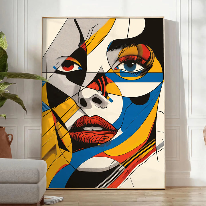 Abstract Illustration Wall Art Travel Poster High Quality Frame Premium Print Home Decor Color