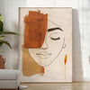 space stunning abstract line art poster vibrant blend green orange hues captivating piece wall ideal gift occasion framed print unmounted artwork perfect touch elegance room